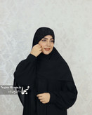 هد روسری مجلسی گیپور طرح بوتهای نمای روبرو - مزون نجما
